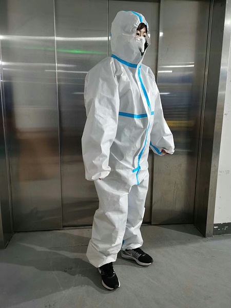 一次性连体连帽防尘防护服防水全身隔离衣防感染防护衣