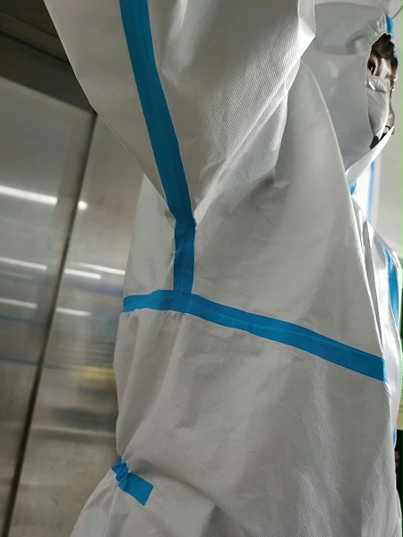 一次性连体连帽防尘防护服防水全身隔离衣防感染防护衣