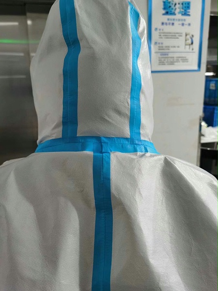 一次性连体连帽防尘防护服防水全身隔离衣防感染防护衣